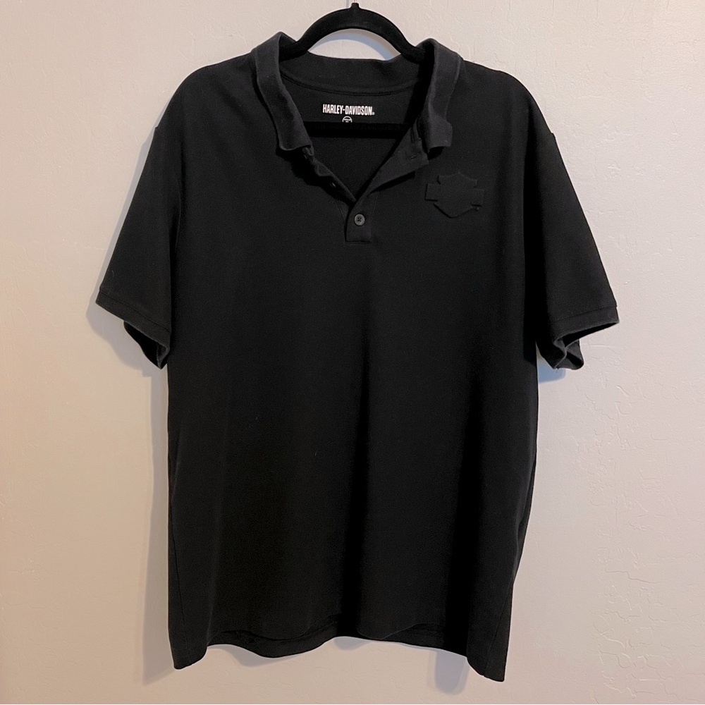 Harley-Davidson Black bar & Shield Polo